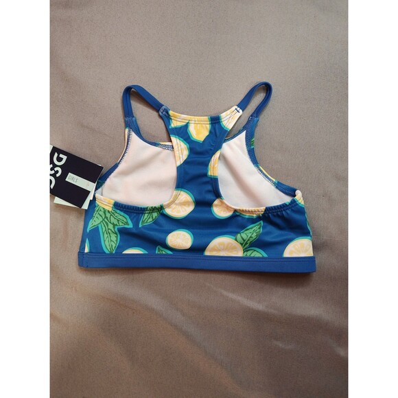 Girls DSG Core Swimsuit Top Blue Lemons XS 4-6 - Picture 4 of 6